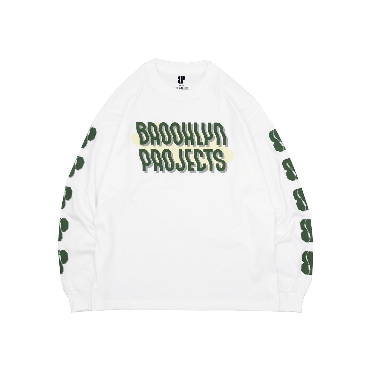 BP WAVY L/S TEE WHITE