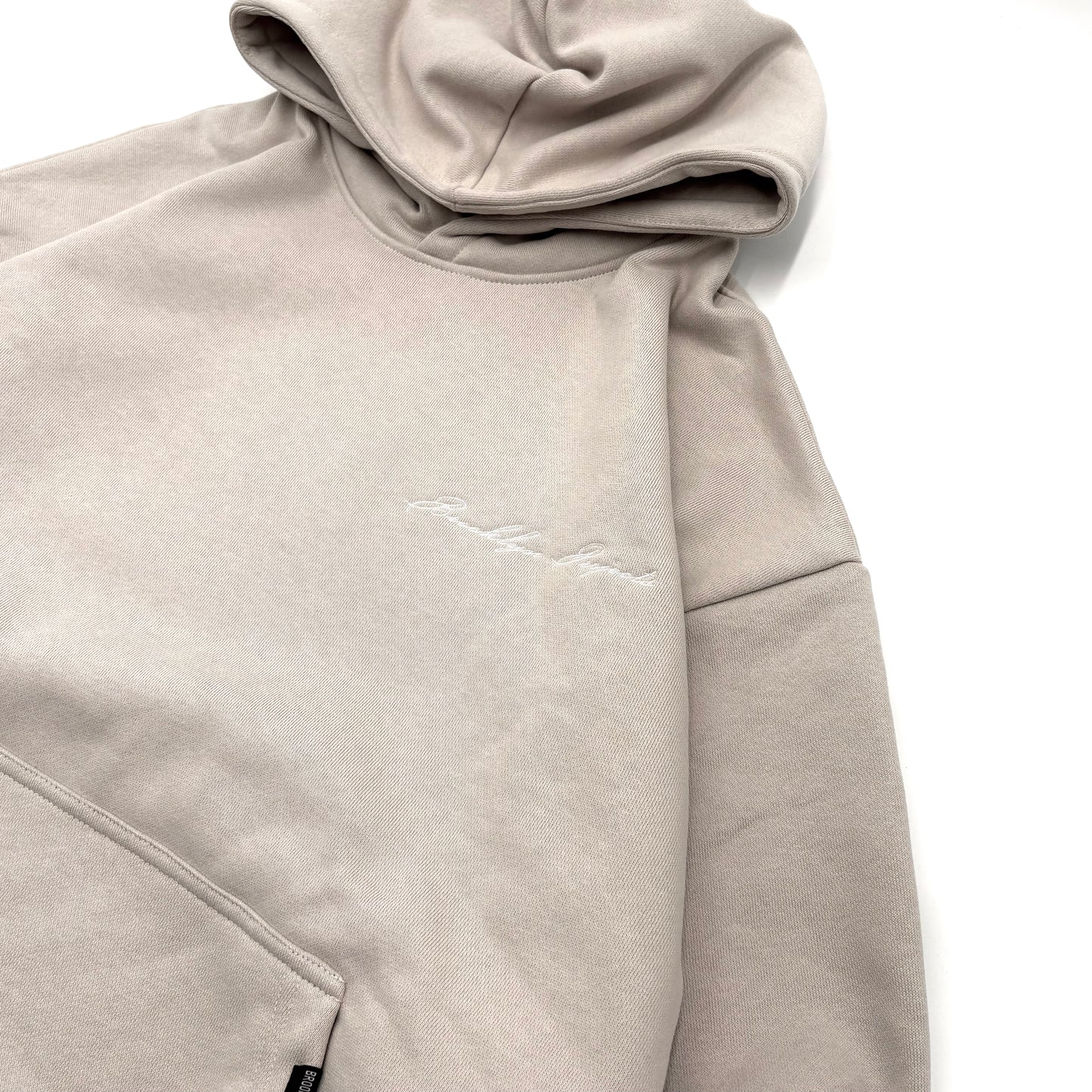 BP SCRIPT HOODIE BEIGE