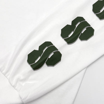 BP WAVY L/S TEE WHITE