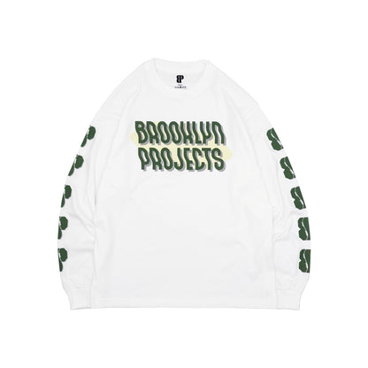 BP WAVY L/S TEE WHITE