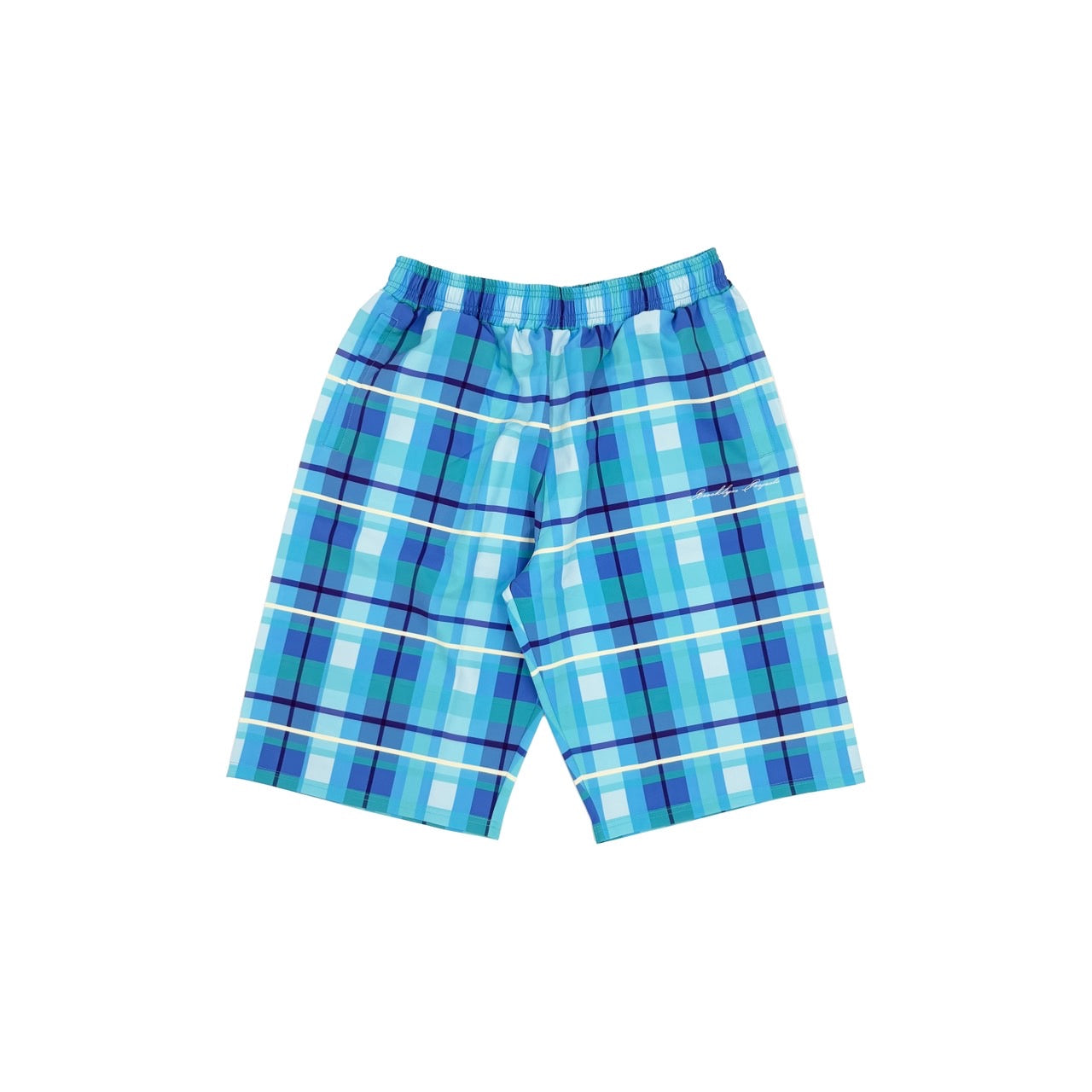 BP CHECK SHORTS BLUE