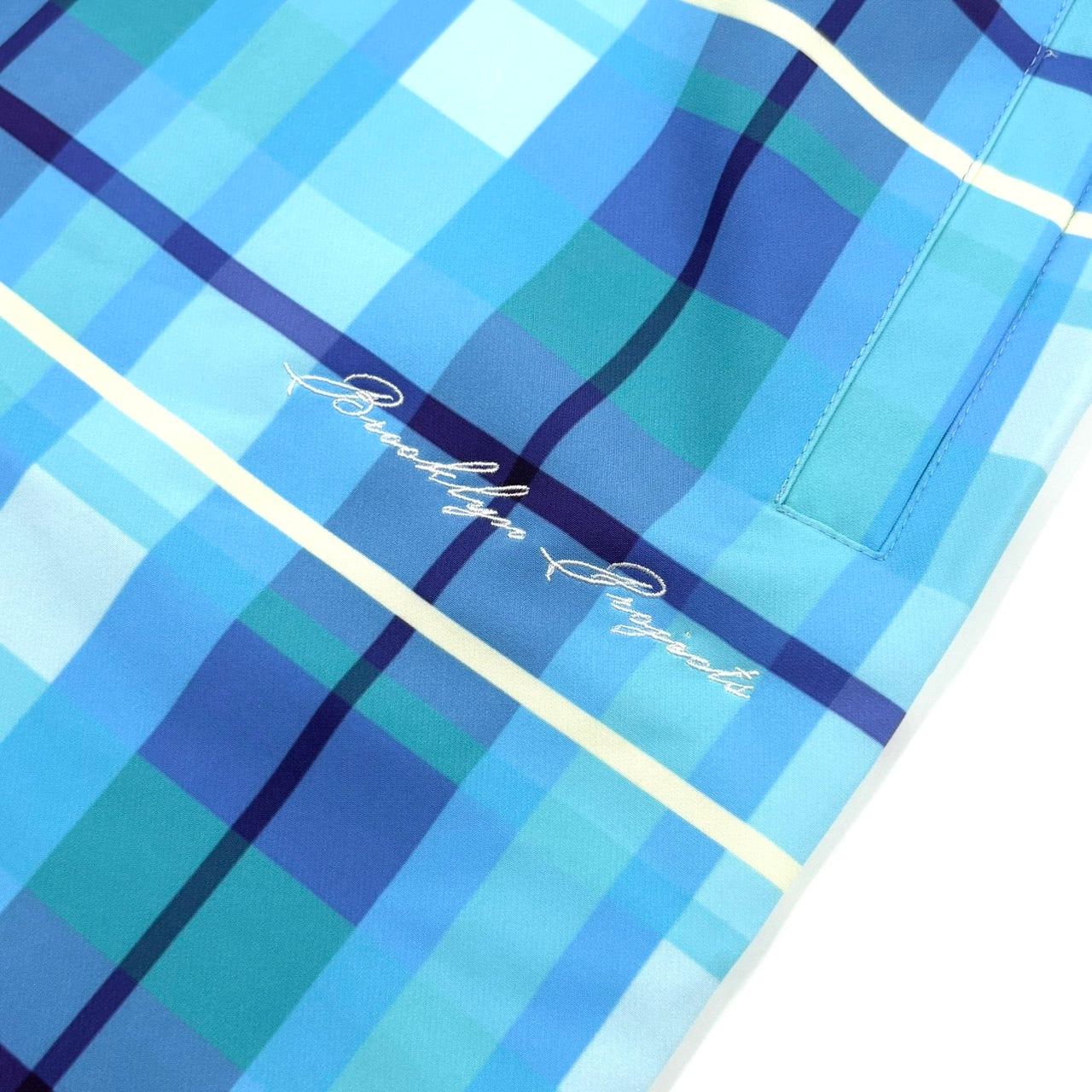 BP CHECK SHORTS BLUE
