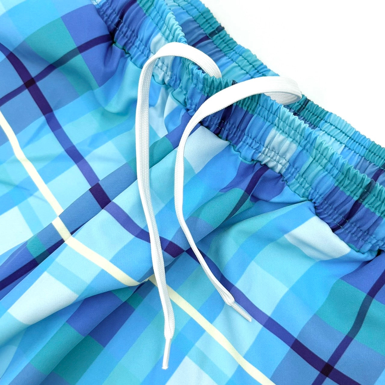 BP CHECK SHORTS BLUE