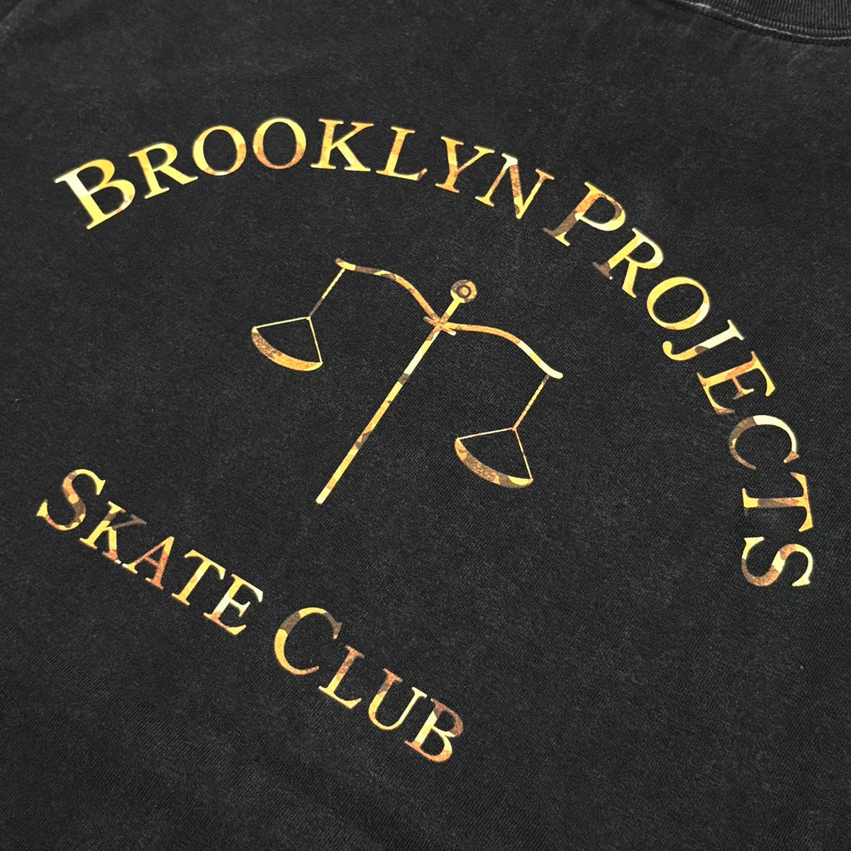 BP SKATE CLUB L/S TEE FADE BLACK AUTUMN CAMO