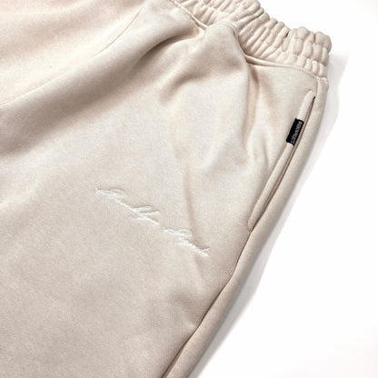 BP SCRIPT SWEAT PANTS BEIGE