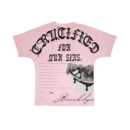 BP SINS MESH TEE Lt PINK