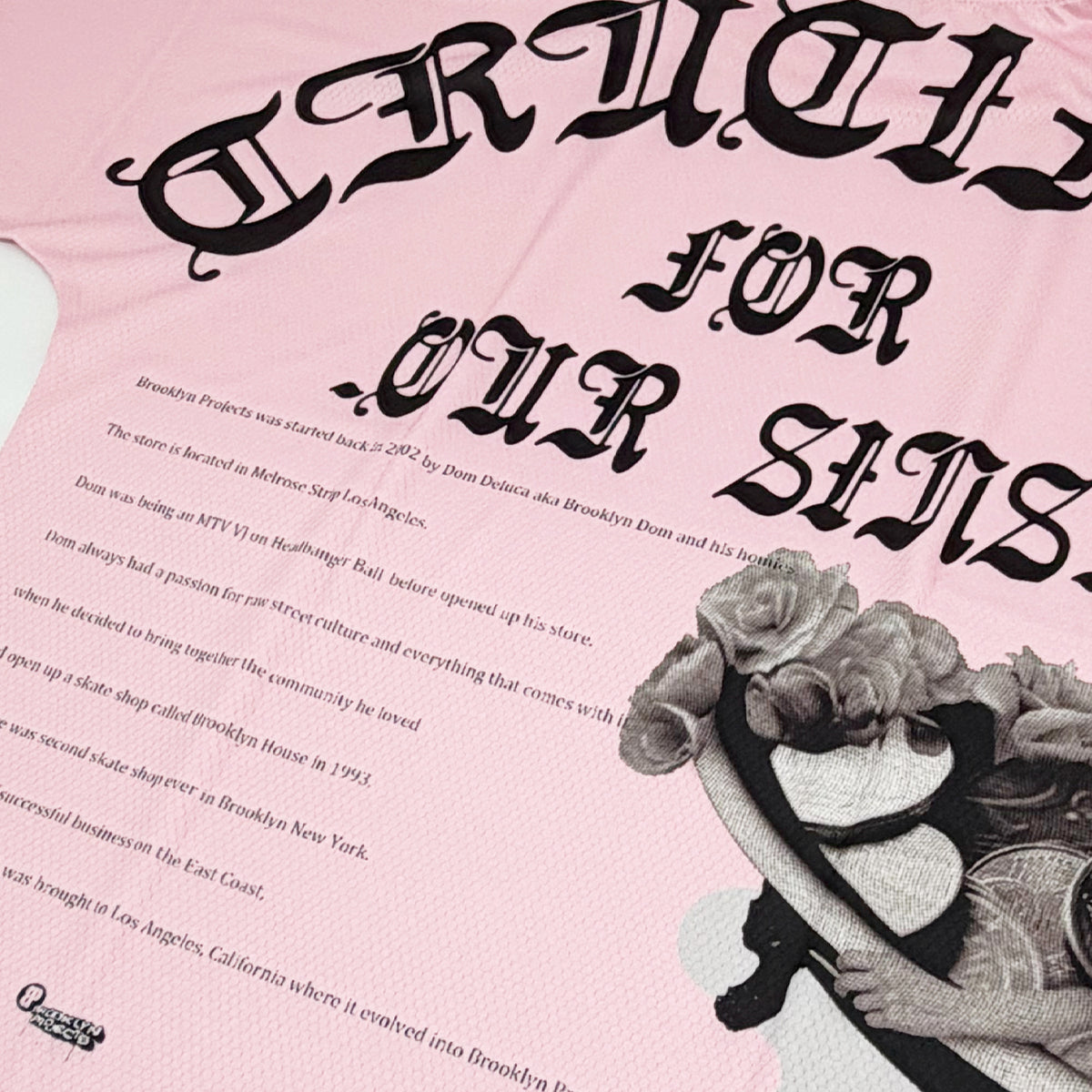 BP SINS MESH TEE Lt PINK