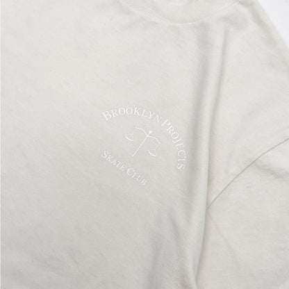 BP SKATE CLUB TEE Vintage White